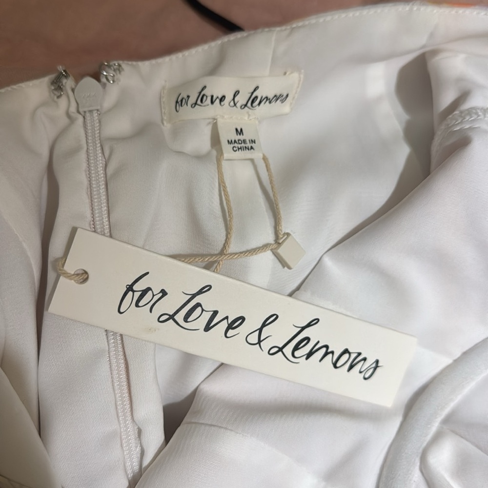 For Love & Lemons Carrie Mini Dress NWT - Picture 5 of 9